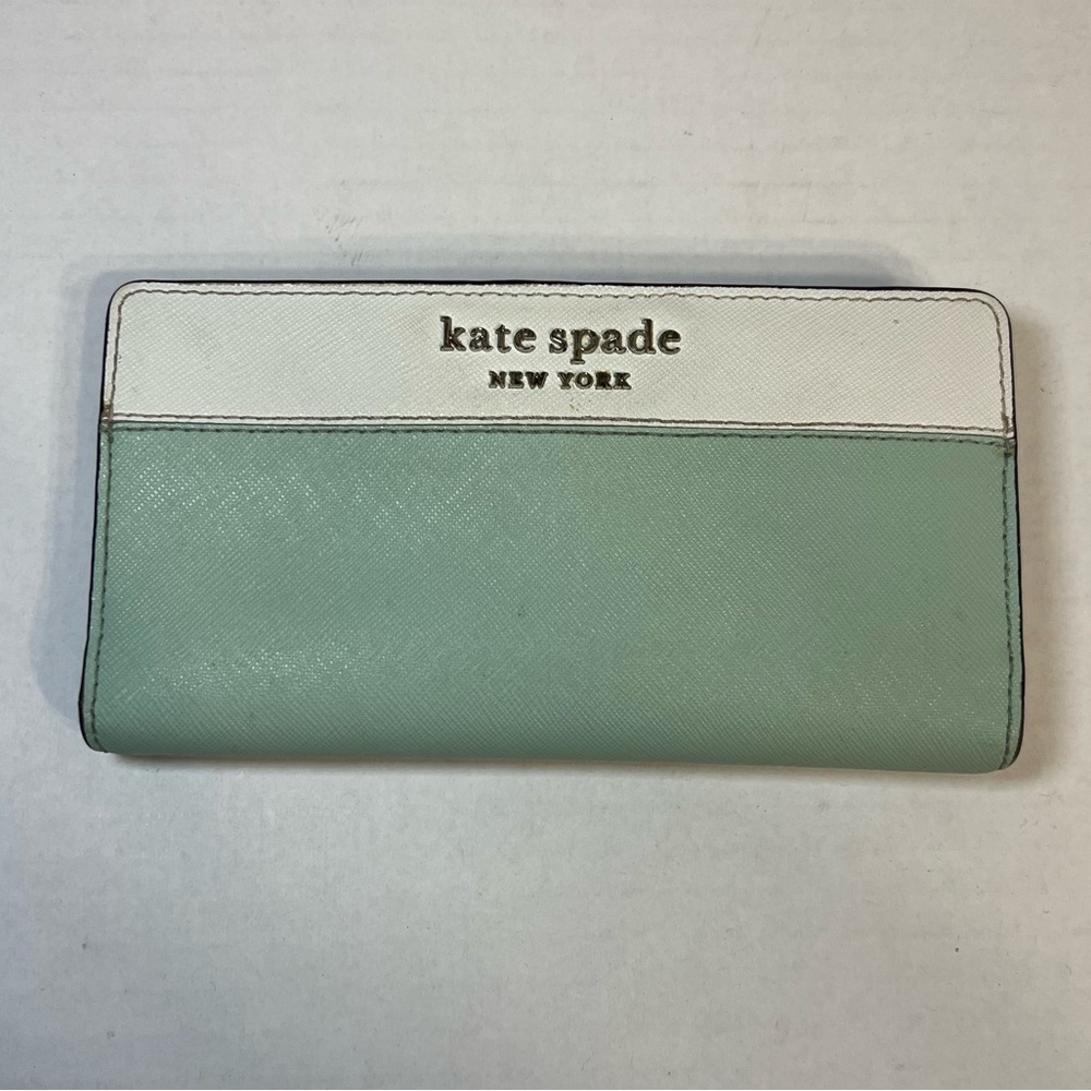 Kate‎ Spade Staci color block zipper around wallet